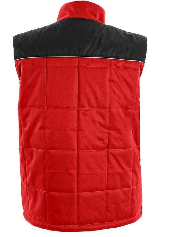 SEATTLE zateplená vesta červeno-čierna