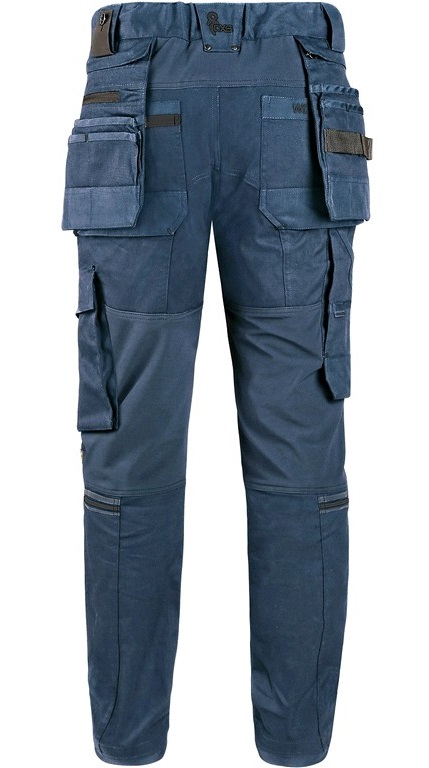 CXS LEONIS pánske pracovné nohavice modro-čierne