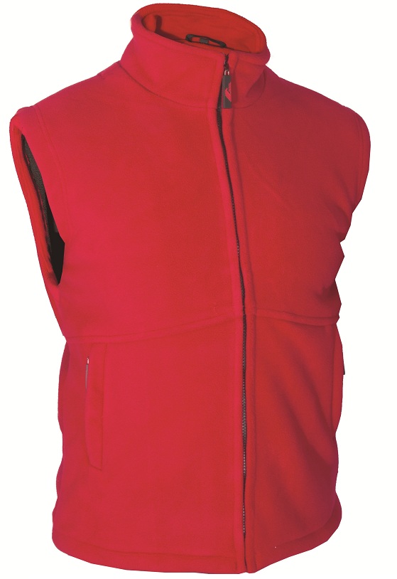 Fleecová vesta 350 gr. červená UTAH