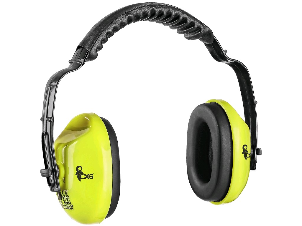 Mušľové chrániče sluchu EP106 neon 27,5 dB