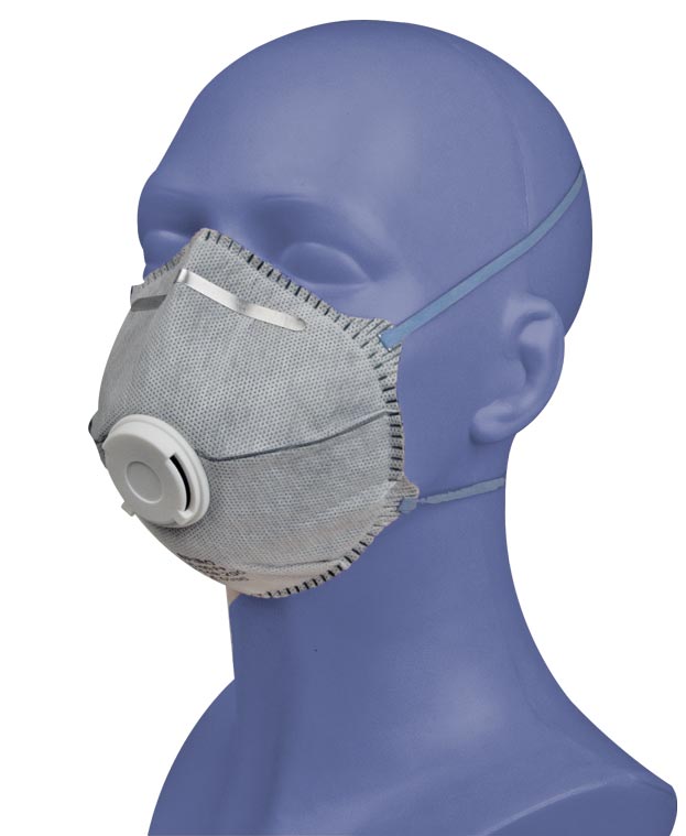 Tvarovaný respirátor Spiro P2 s ventilom + aktívne uhlie